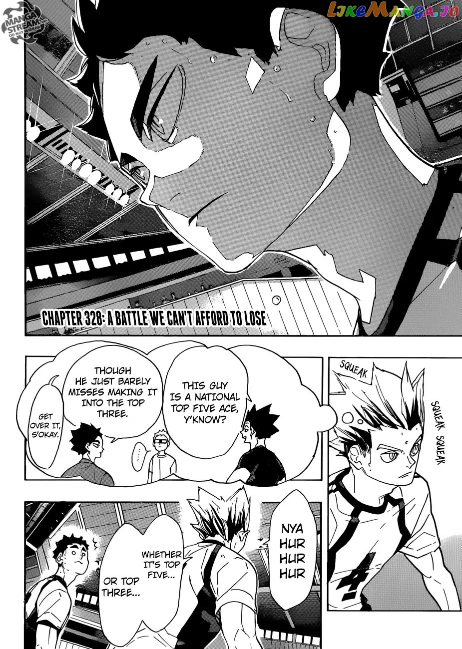 Haikyuu!!, Chapter 328 image 05